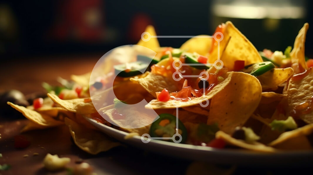 Intra Συλλεκτικό Ξύλινο Παζλ Plywood  4mm - Νόστιμο Nachos με τυρί και Jalapenos Σε Ξύλινο Κουτί - Διαστάσεις: 10x10 cm – 25 κομμάτια