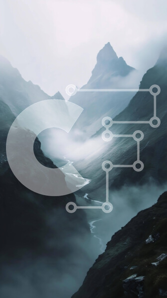 Intra Συλλεκτικό Ξύλινο Παζλ Plywood  4mm - Κοιλάδα με ομίχλη στα βουνά με καταρράκτες και ρέματα Σε Ξύλινο Κουτί - Διαστάσεις: 10x10 cm – 25 κομμάτια