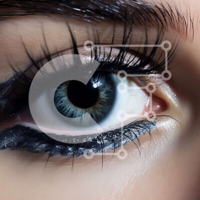 Intra Συλλεκτικό Ξύλινο Παζλ Plywood  4mm - Όμορφη κοντινή εικόνα ενός γυναικείου ματιού με μακριές βλεφαρίδες και μαύρο eyeliner Σε Ξύλινο Κουτί - Διαστάσεις: 10x10 cm – 25 κομμάτια - Image 1