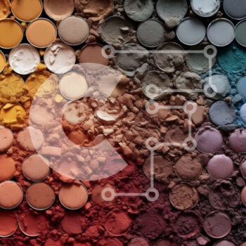 Intra Συλλεκτικό Ξύλινο Παζλ Plywood  4mm - Ζωντανή και δημιουργική κοντινή πλάνο σκιών ματιών σε διαφορετικά χρώματα Σε Ξύλινο Κουτί - Διαστάσεις: 10x10 cm – 25 κομμάτια - Image 1