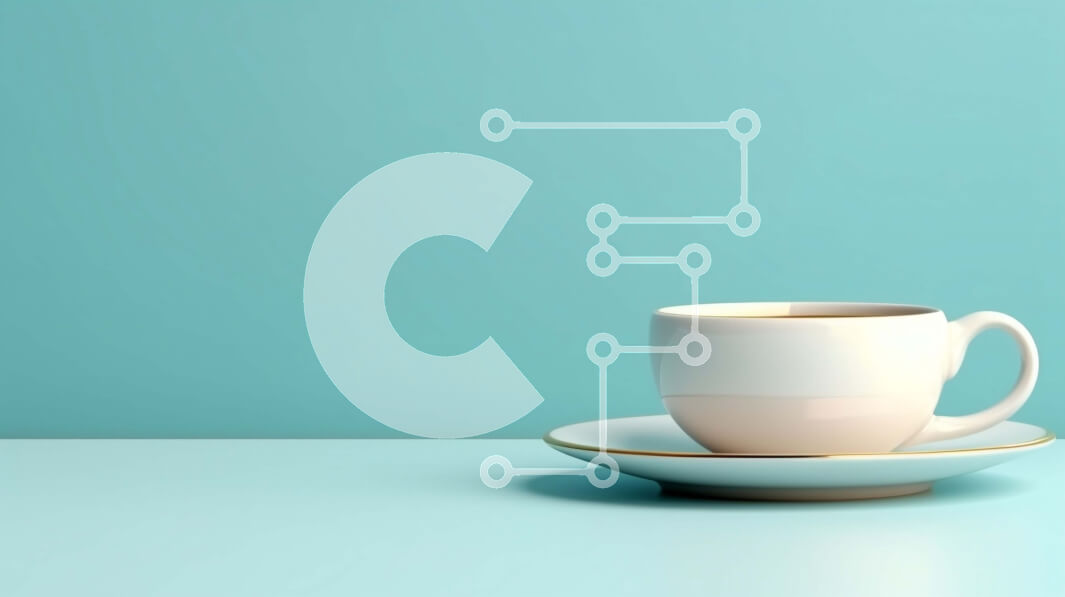 Intra Συλλεκτικό Ξύλινο Παζλ Plywood  4mm - Λευκό φλιτζάνι καφέ με χρυσό χείλος σε μπλε τραπέζι Σε Ξύλινο Κουτί - Διαστάσεις: 10x10 cm – 25 κομμάτια