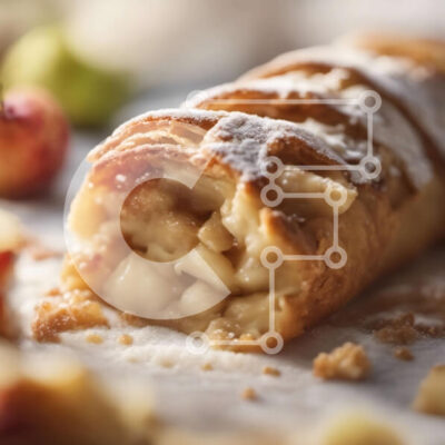 Intra Συλλεκτικό Ξύλινο Παζλ Plywood 4mm - Πεντανόστιμη ζαχαροπλαστική μήλου Σε Ξύλινο Κουτί - Διαστάσεις: 10x10 cm – 25 κομμάτια - Image 1