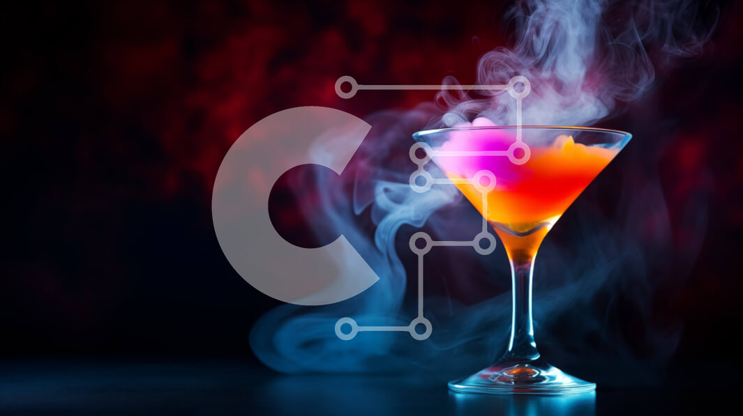 Intra Συλλεκτικό Ξύλινο Παζλ Plywood  4mm - Ποτήρι κοκτέιλ με καπνό Σε Ξύλινο Κουτί - Διαστάσεις: 10x10 cm – 25 κομμάτια