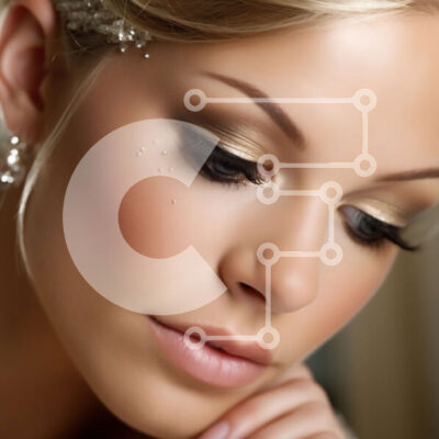 Intra Συλλεκτικό Ξύλινο Παζλ Plywood  4mm - Εκπληκτική ομορφιά: Ξανθιά γυναίκα με μακιγιάζ Smoky Eye και διαμαντένια σκουλαρίκια Σε Ξύλινο Κουτί - Διαστάσεις: 10x10 cm – 25 κομμάτια - Image 1