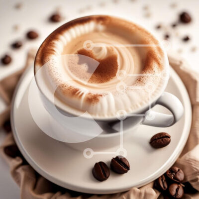 Intra Συλλεκτικό Ξύλινο Παζλ Plywood  4mm - Αισθητική εικόνα καφέ με καρδιά Latte Art και κόκκους καφέ Σε Ξύλινο Κουτί - Διαστάσεις: 10x10 cm – 25 κομμάτια - Image 1