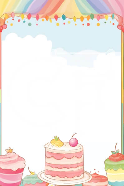 Intra Συλλεκτικό Ξύλινο Παζλ Plywood  4mm - Πολύχρωμο πλαίσιο για cupcake και επιδόρπιο Σε Ξύλινο Κουτί - Διαστάσεις: 10x10 cm – 25 κομμάτια