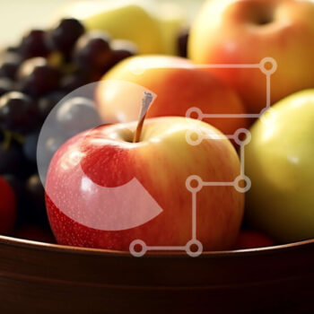 Intra Συλλεκτικό Ξύλινο Παζλ Plywood  4mm - Φρέσκο ​​και πολύχρωμο μπολ με μικτά φρούτα Σε Ξύλινο Κουτί - Διαστάσεις: 10x10 cm – 25 κομμάτια - Image 1