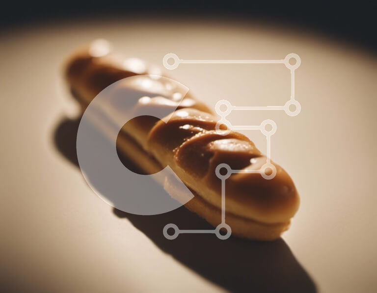 Intra Συλλεκτικό Ξύλινο Παζλ Plywood  4mm - Φρεσκοψημένο σάντουιτς ψωμιού με προζύμι σε ημιτελές τραπέζι Σε Ξύλινο Κουτί - Διαστάσεις: 10x10 cm – 25 κομμάτια