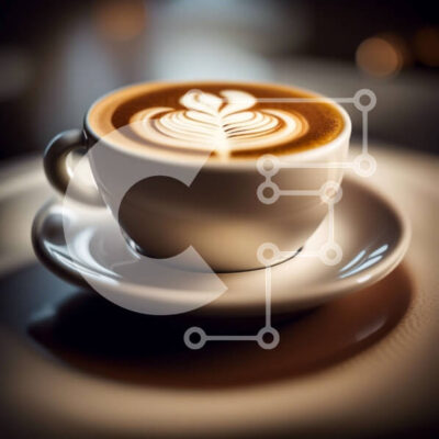 Intra Συλλεκτικό Ξύλινο Παζλ Plywood  4mm - Νόστιμο φλιτζάνι καφέ με όμορφη καρδιά Latte Art Σε Ξύλινο Κουτί - Διαστάσεις: 10x10 cm – 25 κομμάτια - Image 1