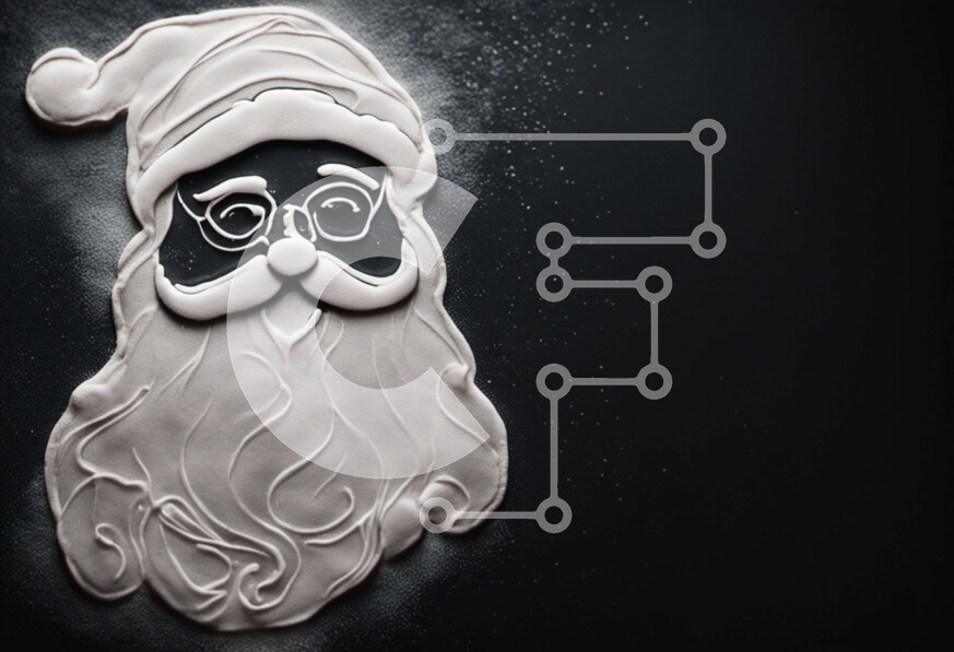 Intra Συλλεκτικό Ξύλινο Παζλ Plywood  4mm - Μπισκότο Άγιου Βασίλη με ζάχαρη άχνη Σε Ξύλινο Κουτί - Διαστάσεις: 10x10 cm – 25 κομμάτια