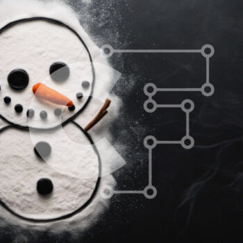 Intra Συλλεκτικό Ξύλινο Παζλ Plywood  4mm - Χιονάνθρωπος με ζάχαρη άχνη με μπράτσα κανέλας Σε Ξύλινο Κουτί - Διαστάσεις: 10x10 cm – 25 κομμάτια - Image 1