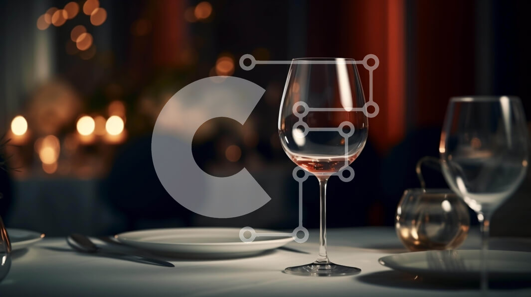 Intra Συλλεκτικό Ξύλινο Παζλ Plywood  4mm - Κομψή τραπεζαρία με ποτήρια κρασιού και κηροπήγια Σε Ξύλινο Κουτί - Διαστάσεις: 10x10 cm – 25 κομμάτια