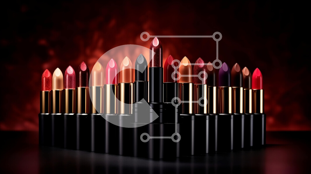 Intra Συλλεκτικό Ξύλινο Παζλ Plywood  4mm - Κομψή πυραμίδα κραγιόν σε σκούρο φόντο Σε Ξύλινο Κουτί - Διαστάσεις: 10x10 cm – 25 κομμάτια