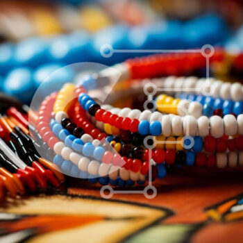 Intra Συλλεκτικό Ξύλινο Παζλ Plywood  4mm - Πολύχρωμα βραχιόλια με χάντρες στοίβα Σε Ξύλινο Κουτί - Διαστάσεις: 10x10 cm – 25 κομμάτια - Image 1