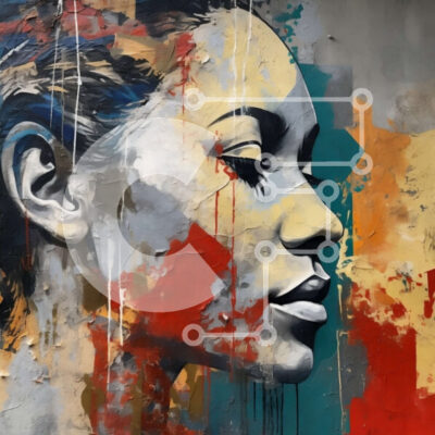 Intra Συλλεκτικό Ξύλινο Παζλ Plywood 4mm - Εκπληκτικό πορτρέτο μιας γυναίκας με ζωηρά χρώματα Σε Ξύλινο Κουτί - Διαστάσεις: 10x10 cm – 25 κομμάτια - Image 1