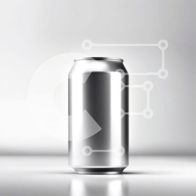 Intra Συλλεκτικό Ξύλινο Παζλ Plywood  4mm - Δροσιστική εικόνα ενός ασημένιου κουτιού σόδας Σε Ξύλινο Κουτί - Διαστάσεις: 10x10 cm – 25 κομμάτια - Image 1