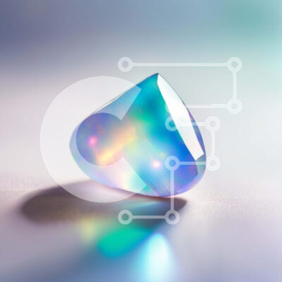 Intra Συλλεκτικό Ξύλινο Παζλ Plywood  4mm - Shimmering Rainbow Gemstone - Μοναδικό Κοσμήματα Σε Ξύλινο Κουτί - Διαστάσεις: 10x10 cm – 25 κομμάτια - Image 1