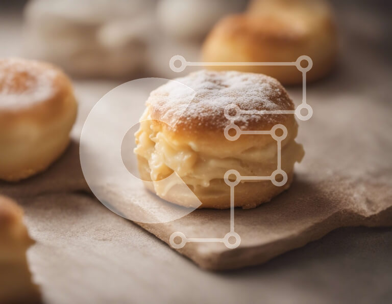 Intra Συλλεκτικό Ξύλινο Παζλ Plywood  4mm - Νόστιμα ντόνατς σε ημιτελές ξύλο Σε Ξύλινο Κουτί - Διαστάσεις: 10x10 cm – 25 κομμάτια