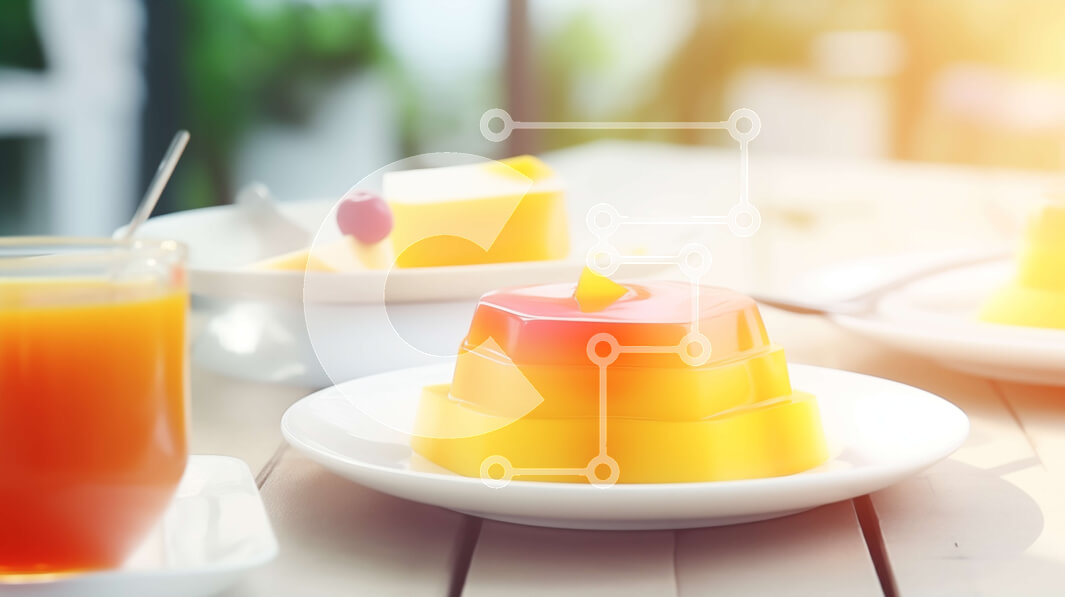 Intra Συλλεκτικό Ξύλινο Παζλ Plywood  4mm - Τραπέζι με επιδόρπια και χυμό πορτοκαλιού Σε Ξύλινο Κουτί - Διαστάσεις: 10x10 cm – 25 κομμάτια