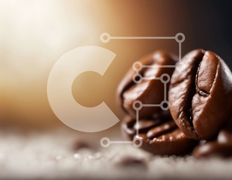 Intra Συλλεκτικό Ξύλινο Παζλ Plywood  4mm - Κοντινό πλάνο από φρεσκοψημένους κόκκους καφέ Σε Ξύλινο Κουτί - Διαστάσεις: 10x10 cm – 25 κομμάτια