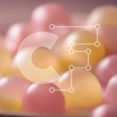 Intra Συλλεκτικό Ξύλινο Παζλ Plywood  4mm - Κοντινό πλάνο πολύχρωμες μπάλες ζελέ σε ένα πιάτο Σε Ξύλινο Κουτί - Διαστάσεις: 10x10 cm – 25 κομμάτια - Image 1