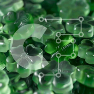 Intra Συλλεκτικό Ξύλινο Παζλ Plywood  4mm - Κοντινό πλάνο πράσινα κολλώδη λουλούδια Σε Ξύλινο Κουτί - Διαστάσεις: 10x10 cm – 25 κομμάτια