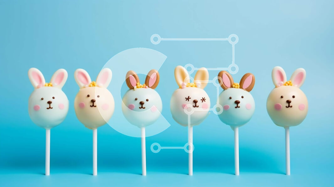 Intra Συλλεκτικό Ξύλινο Παζλ Plywood  4mm - Μπάνι Κέικ Ποπ με πασχαλινό θέμα για πάρτι και γιορτές Σε Ξύλινο Κουτί - Διαστάσεις: 10x10 cm – 25 κομμάτια