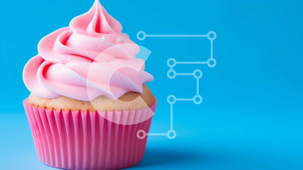 Intra Συλλεκτικό Ξύλινο Παζλ Plywood  4mm - Νόστιμο ροζ cupcake με στροβιλισμένο λευκό πάγωμα Σε Ξύλινο Κουτί - Διαστάσεις: 10x10 cm – 25 κομμάτια