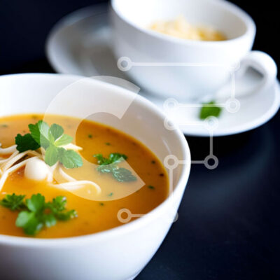 Intra Συλλεκτικό Ξύλινο Παζλ Plywood 4mm - Νόστιμο μπολ σούπας με λαχανικά και ζυμαρικά Σε Ξύλινο Κουτί - Διαστάσεις: 10x10 cm – 25 κομμάτια - Image 1