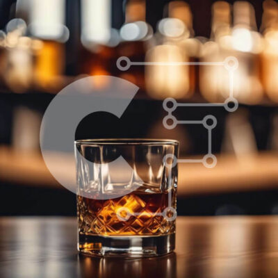 Intra Συλλεκτικό Ξύλινο Παζλ Plywood 4mm - Ποτήρι ουίσκι με πάγο σε μπαρ Σε Ξύλινο Κουτί - Διαστάσεις: 10x10 cm – 25 κομμάτια - Image 1