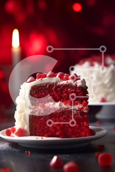 Intra Συλλεκτικό Ξύλινο Παζλ Plywood  4mm - Λαχταριστό κόκκινο βελούδινο κέικ με αναμμένο κερί Σε Ξύλινο Κουτί - Διαστάσεις: 10x10 cm – 25 κομμάτια