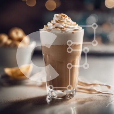 Intra Συλλεκτικό Ξύλινο Παζλ Plywood  4mm - Φλιτζάνι καφέ με σαντιγί και λεμόνι Σε Ξύλινο Κουτί - Διαστάσεις: 10x10 cm – 25 κομμάτια - Image 1