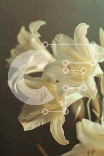 Intra Συλλεκτικό Ξύλινο Παζλ Plywood  4mm - Φρέσκα λευκά κρίνα σε βάζο Σε Ξύλινο Κουτί - Διαστάσεις: 10x10 cm – 25 κομμάτια