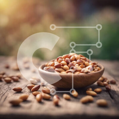 Intra Συλλεκτικό Ξύλινο Παζλ Plywood  4mm - Μπολ με καρύδια σε ένα ξύλινο τραπέζι Σε Ξύλινο Κουτί - Διαστάσεις: 10x10 cm – 25 κομμάτια - Image 1