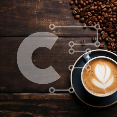 Intra Συλλεκτικό Ξύλινο Παζλ Plywood  4mm - Καφές με σχέδιο φύλλων Latte Art Σε Ξύλινο Κουτί - Διαστάσεις: 10x10 cm – 25 κομμάτια - Image 1