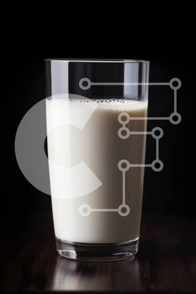 Intra Συλλεκτικό Ξύλινο Παζλ Plywood  4mm - Ποτήρι γάλα σε σκούρο ξύλινο τραπέζι Σε Ξύλινο Κουτί - Διαστάσεις: 10x10 cm – 25 κομμάτια