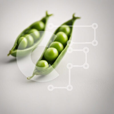 Intra Συλλεκτικό Ξύλινο Παζλ Plywood  4mm - Δύο πράσινα μπιζέλια μέσα σε έναν λοβό Σε Ξύλινο Κουτί - Διαστάσεις: 10x10 cm – 25 κομμάτια - Image 1