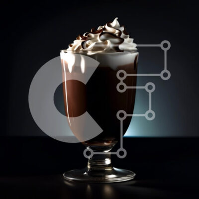 Intra Συλλεκτικό Ξύλινο Παζλ Plywood  4mm - Λαχταριστό Milkshake σοκολάτας με σαντιγί Σε Ξύλινο Κουτί - Διαστάσεις: 10x10 cm – 25 κομμάτια - Image 1