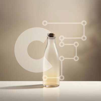 Intra Συλλεκτικό Ξύλινο Παζλ Plywood  4mm - Δροσιστικός χυμός πορτοκαλιού σε ένα διαυγές γυάλινο μπουκάλι Σε Ξύλινο Κουτί - Διαστάσεις: 10x10 cm – 25 κομμάτια - Image 1