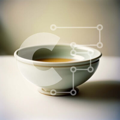 Intra Συλλεκτικό Ξύλινο Παζλ Plywood  4mm - Εκπληκτική εικόνα ενός λευκού μπολ με καφέ υγρό Σε Ξύλινο Κουτί - Διαστάσεις: 10x10 cm – 25 κομμάτια - Image 1