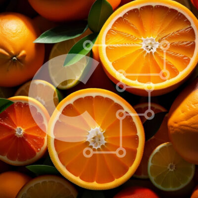 Intra Συλλεκτικό Ξύλινο Παζλ Plywood  4mm - Ζωντανή εικόνα με πορτοκάλια και λάιμ σε κύκλο Σε Ξύλινο Κουτί - Διαστάσεις: 10x10 cm – 25 κομμάτια - Image 1