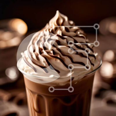 Intra Συλλεκτικό Ξύλινο Παζλ Plywood  4mm - Αφεθείτε σε ένα κρεμώδες μιλκσέικ σοκολάτας με σαντιγί Σε Ξύλινο Κουτί - Διαστάσεις: 10x10 cm – 25 κομμάτια - Image 1