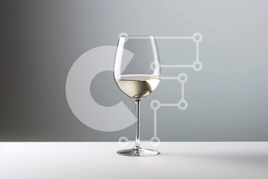 Intra Συλλεκτικό Ξύλινο Παζλ Plywood  4mm - Δροσιστικό λευκό κρασί σε καθαρό ποτήρι Σε Ξύλινο Κουτί - Διαστάσεις: 10x10 cm – 25 κομμάτια