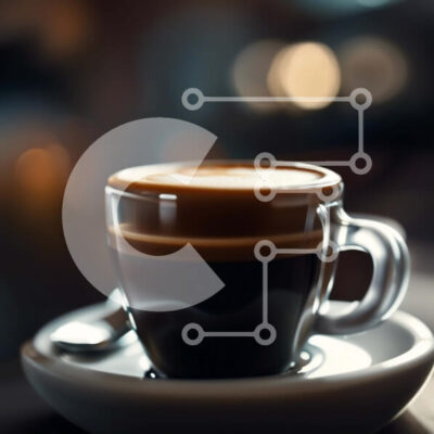 Intra Συλλεκτικό Ξύλινο Παζλ Plywood  4mm - Ικανοποιήστε τη λαχτάρα σας για καφέ με αυτήν την κοντινή λήψη ενός φλιτζάνι μαύρου καφέ Σε Ξύλινο Κουτί - Διαστάσεις: 10x10 cm – 25 κομμάτια - Image 1