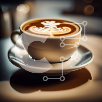 Intra Συλλεκτικό Ξύλινο Παζλ Plywood 4mm - Όμορφο φλιτζάνι καφέ με καρδιά Latte Art Σε Ξύλινο Κουτί - Διαστάσεις: 10x10 cm – 25 κομμάτια - Image 1