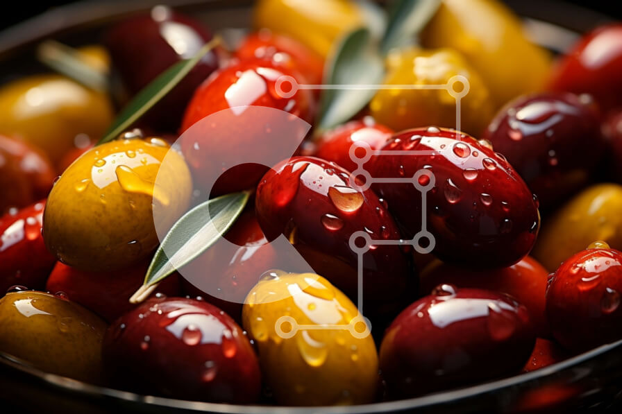 Intra Συλλεκτικό Ξύλινο Παζλ Plywood  4mm - Νόστιμο μπολ ελιές με ένα κλωνάρι φρέσκο ​​δεντρολίβανο Σε Ξύλινο Κουτί - Διαστάσεις: 10x10 cm – 25 κομμάτια