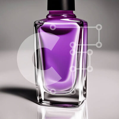 Intra Συλλεκτικό Ξύλινο Παζλ Plywood 4mm - Βερνίκι νυχιών Essie σε Purple Passion - Ομορφιά και Μόδα Σε Ξύλινο Κουτί - Διαστάσεις: 10x10 cm – 25 κομμάτια - Image 1