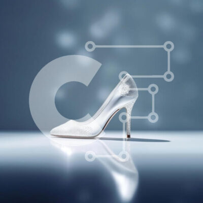 Intra Συλλεκτικό Ξύλινο Παζλ Plywood  4mm - Κομψό και μοντέρνο, διαφανές πλαστικό ψηλοτάκουνο παπούτσι στιλέτο Σε Ξύλινο Κουτί - Διαστάσεις: 10x10 cm – 25 κομμάτια - Image 1