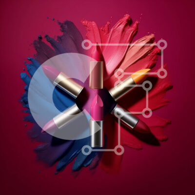 Intra Συλλεκτικό Ξύλινο Παζλ Plywood  4mm - Ζωντανά κραγιόν σε ροζ φόντο Σε Ξύλινο Κουτί - Διαστάσεις: 10x10 cm – 25 κομμάτια - Image 1