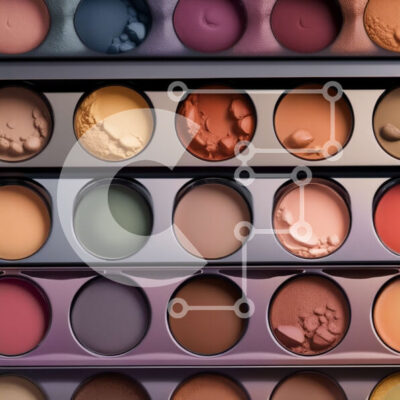 Intra Συλλεκτικό Ξύλινο Παζλ Plywood  4mm - Ζωντανή παλέτα σκιών ματιών με μια γκάμα χρωμάτων Σε Ξύλινο Κουτί - Διαστάσεις: 10x10 cm – 25 κομμάτια - Image 1